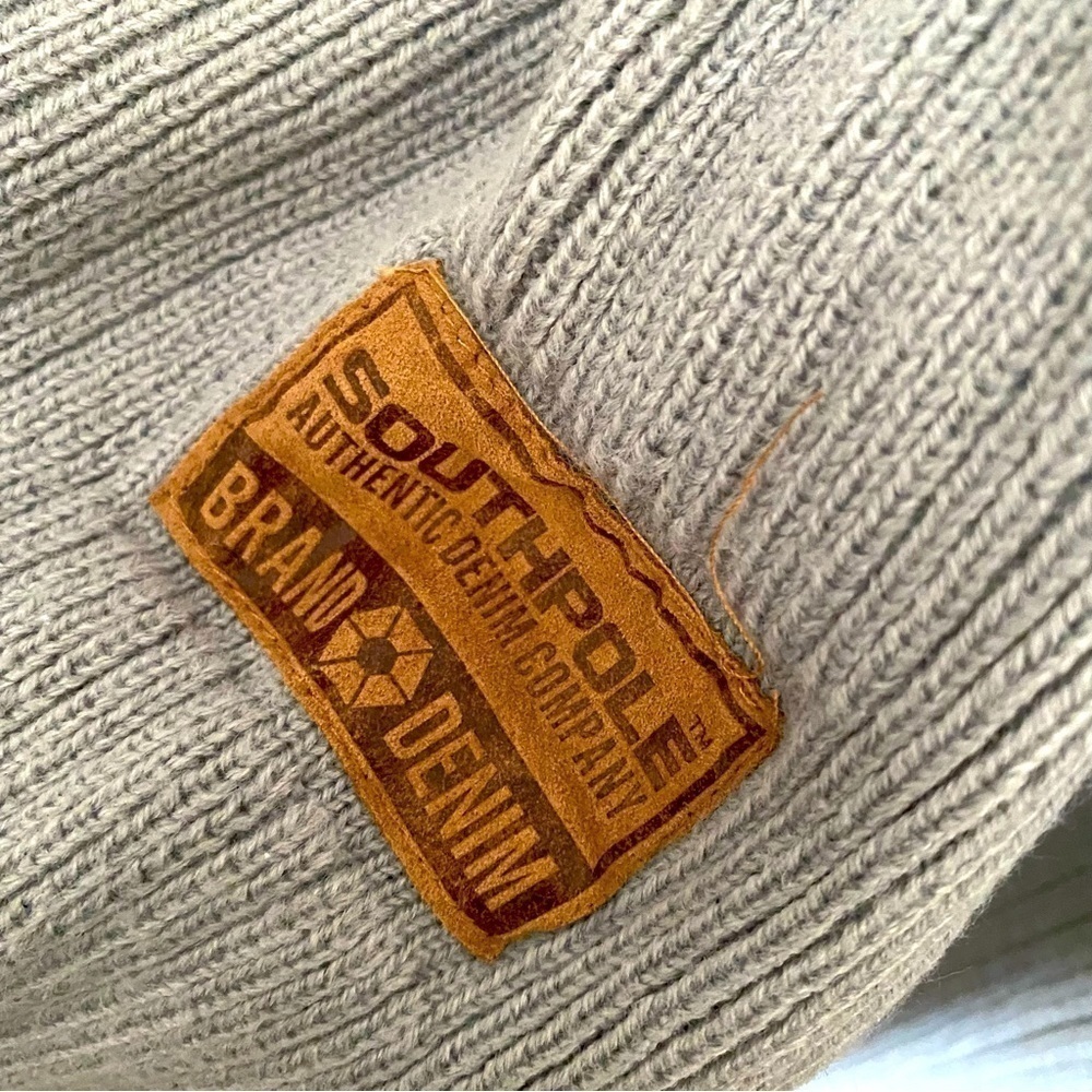 SOUTH Pole mens grey turtle neck sweater size L gently used. - Picture 3 of 6